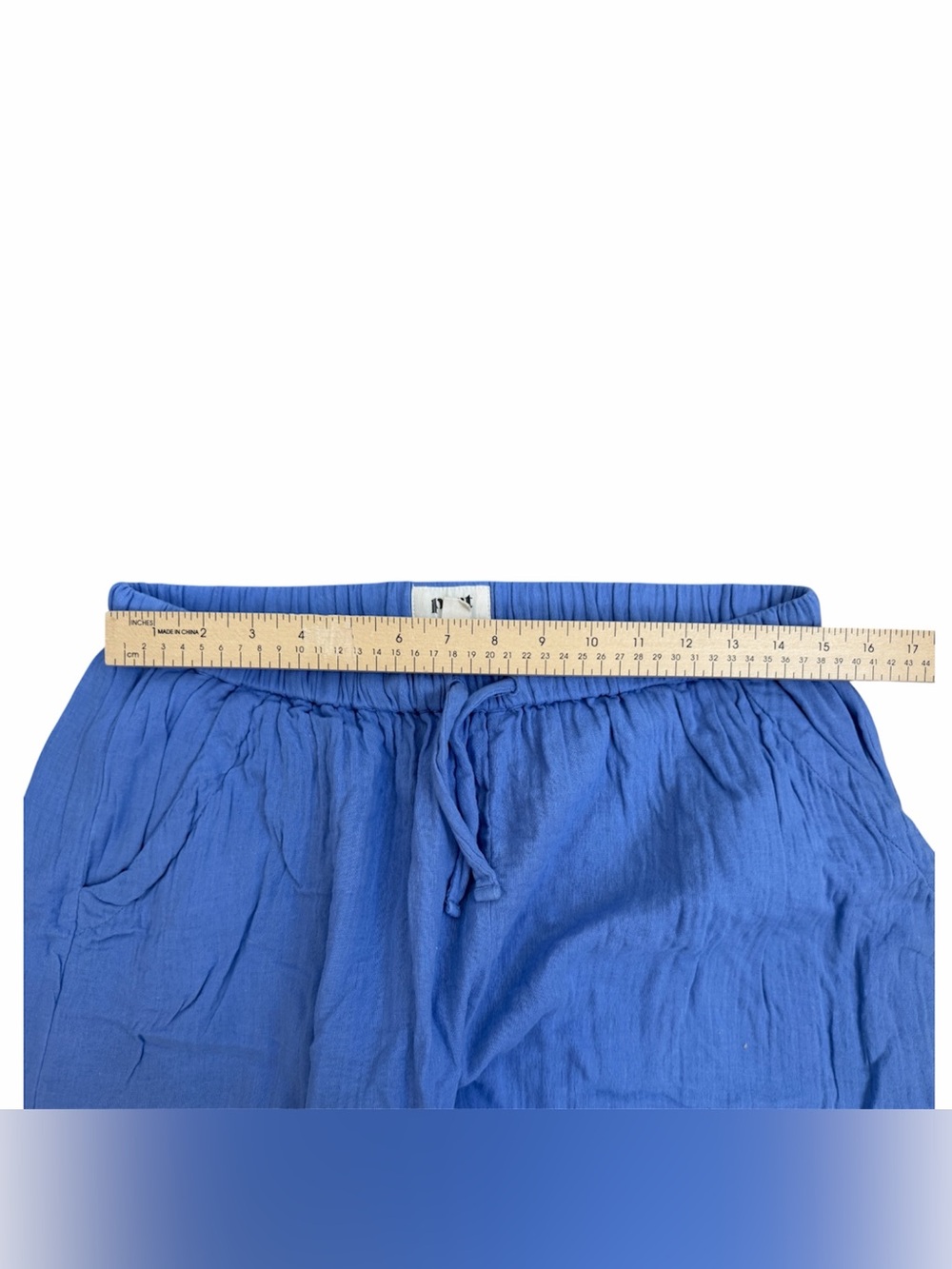 Pact Cotton Drawstring Pants in Periwinkle Blue - Picture 9 of 9